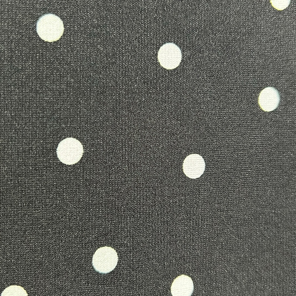 CATO Jersey Knit Polka Dot Extra Long Line Sleeveless Top with Cowl Style Front - Picture 10 of 13
